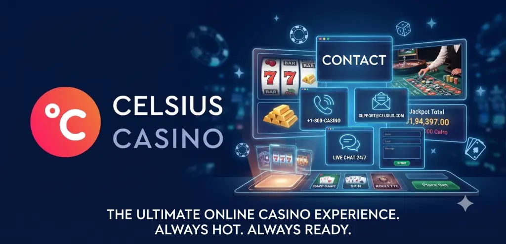 Celsius casino támogatás és kapcsolat